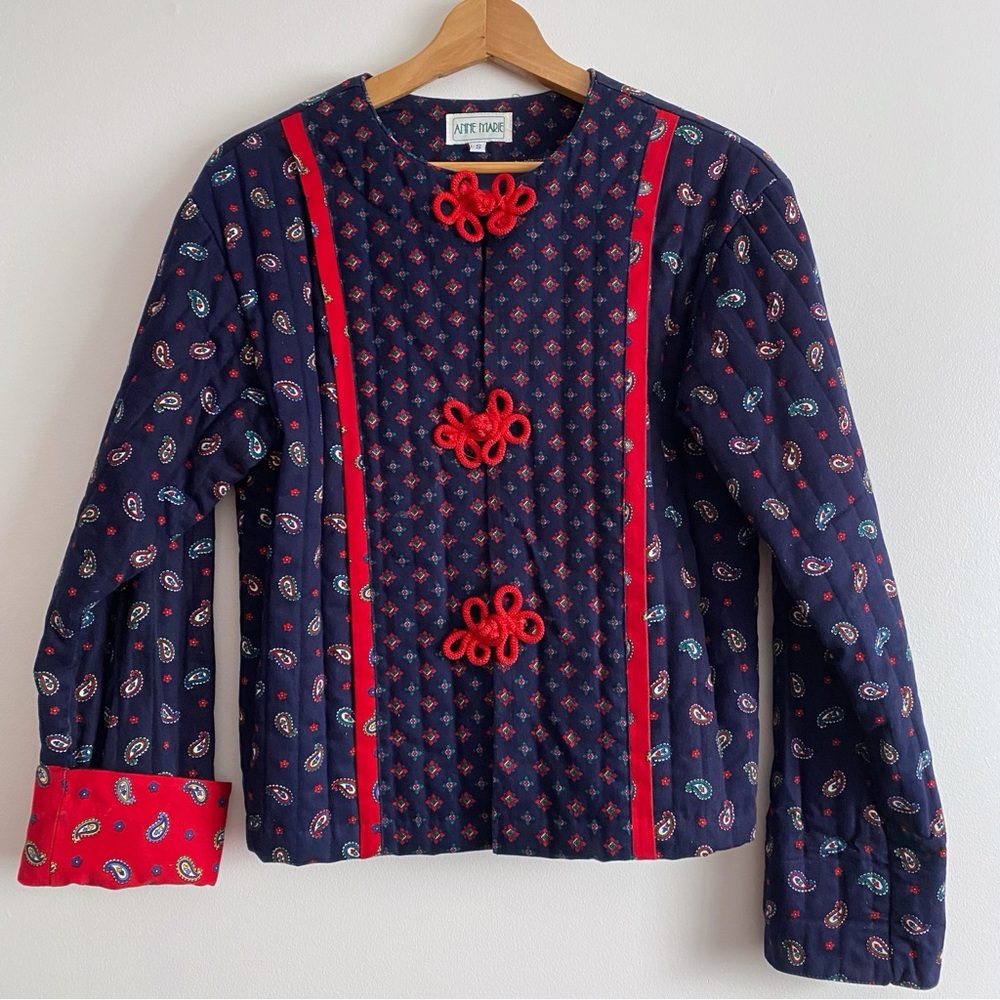 Vintage Anne Marie Paisley Quilted Jacket